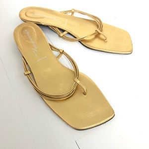 Sigerson Morrison gold sandals